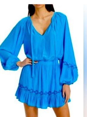 💋 Joie long sleeve eyelet design dress S